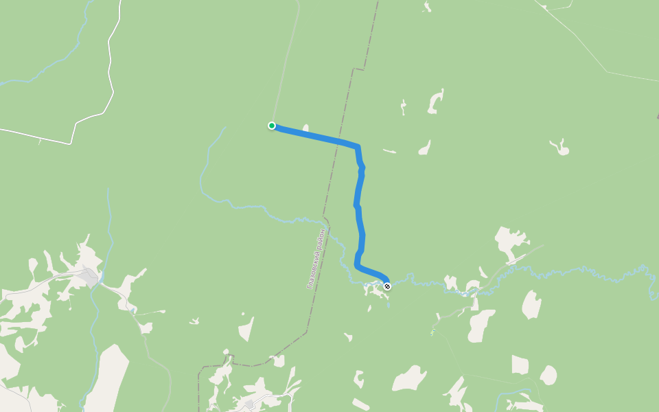 Сёва - Андреевцы walking route map in Seva