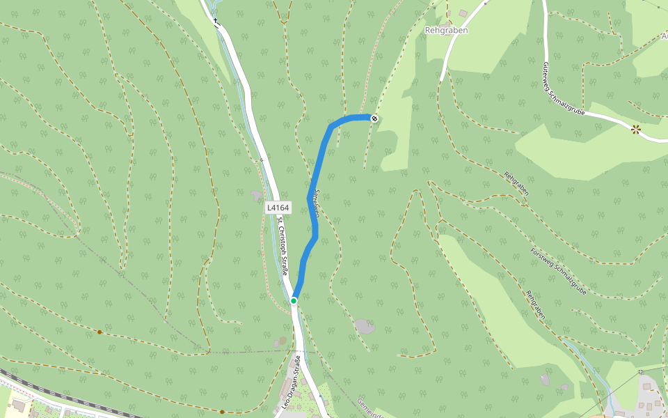 Sattelweg walking route map in Schmidsdorf