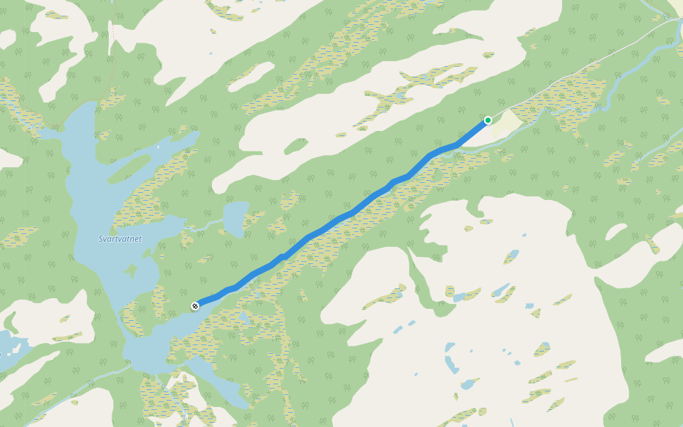 Bjarnestien walking route map in Grønningen