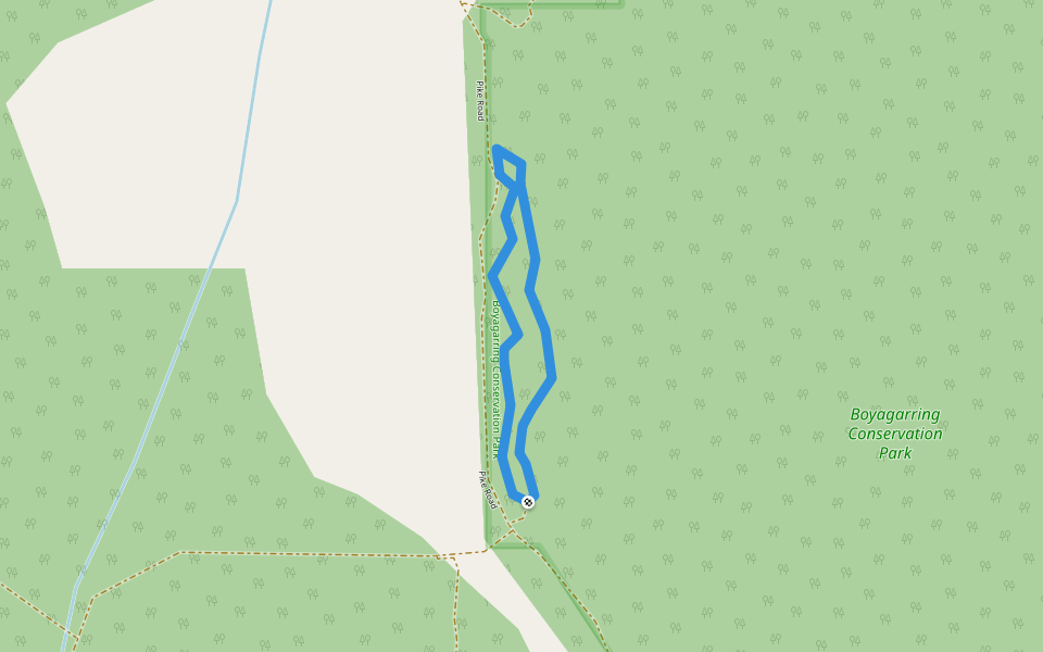 Goat Track walking route map in Jelcobine