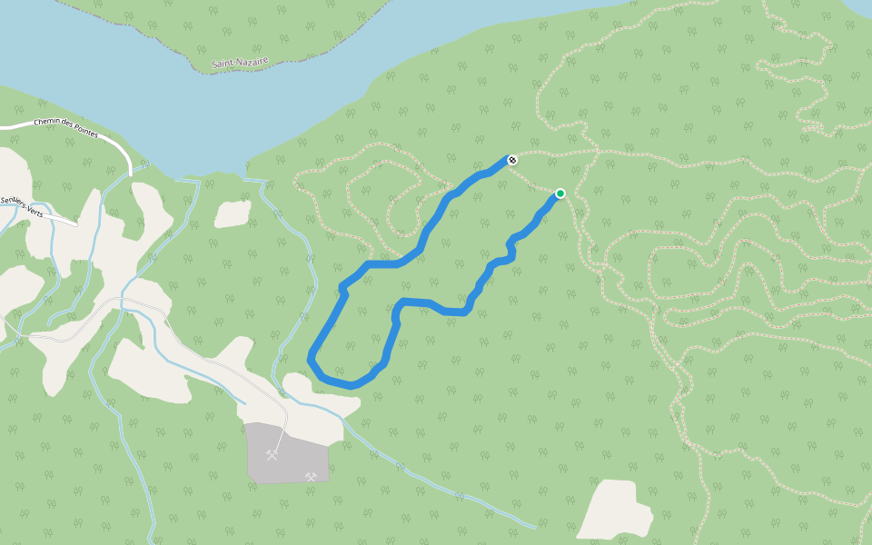 La villebois walking route map in Alma