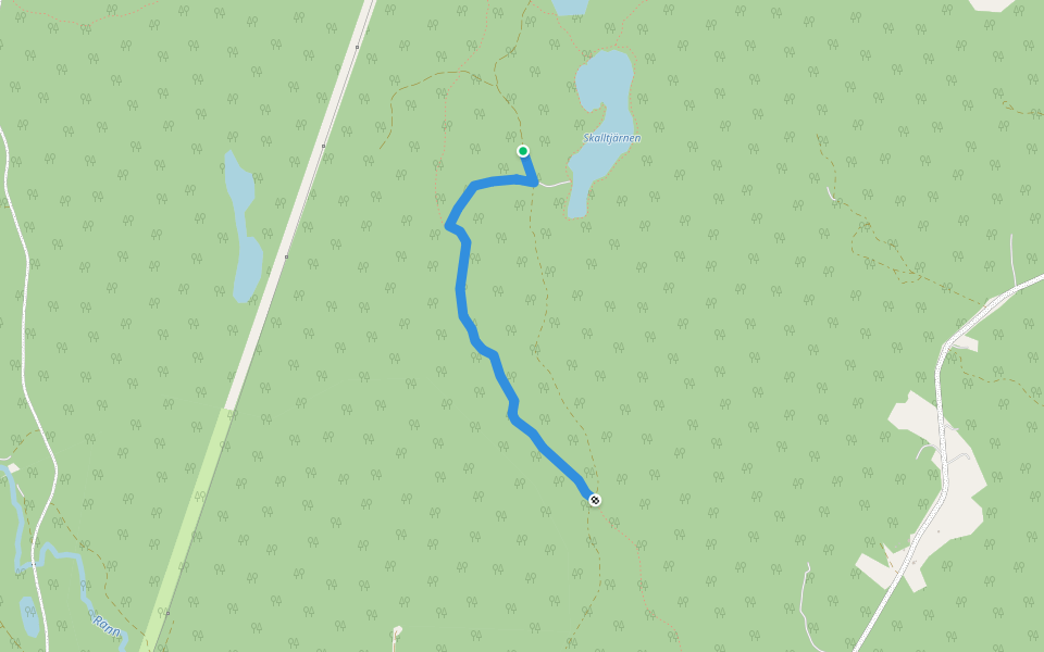 Geijerleden walking route map in Munkfors