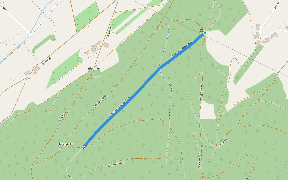 Thomas-Bührer-Weg walking route map in Endingen