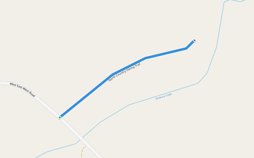 North Country Hiking Trail walking route map in Eckerman