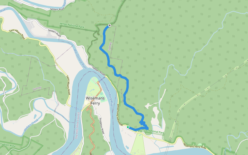 Finchs Line walking route map in Gunderman