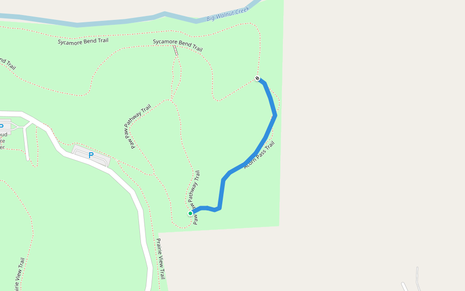 Acorn Pass Trail walking route map in North Salem