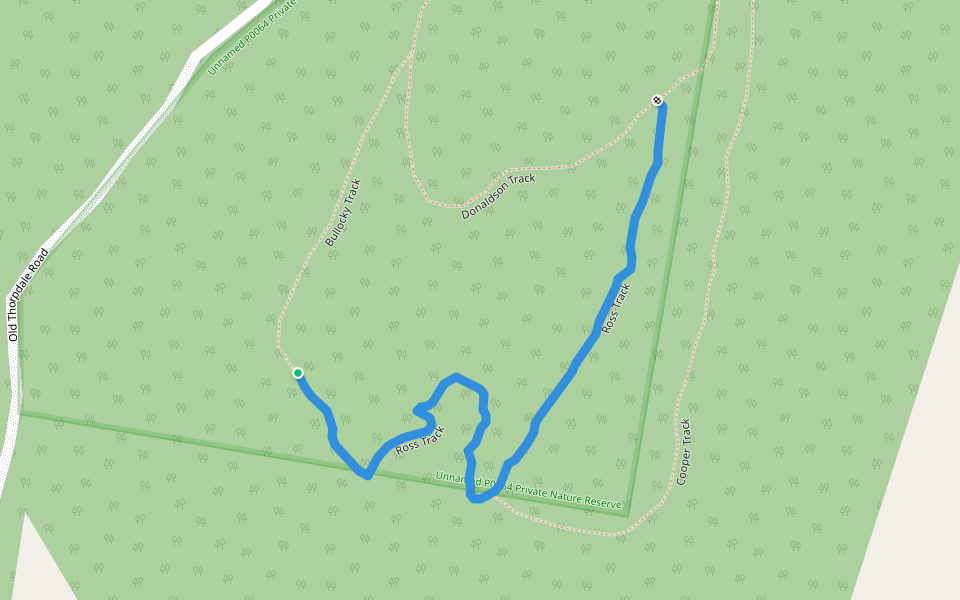 Ross Track walking route map in Trafalgar South