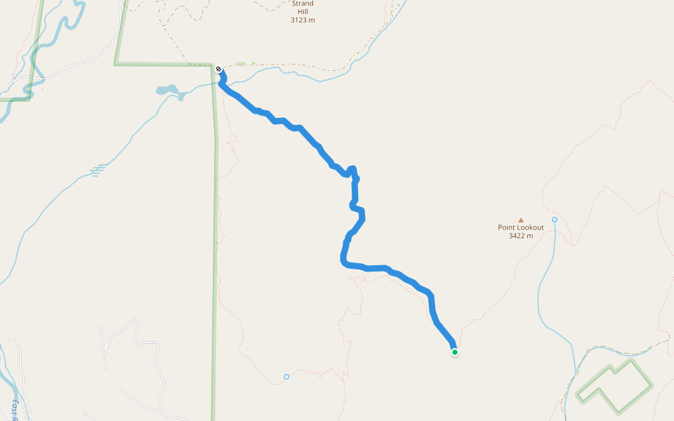 409.5A walking route map in Crested Butte