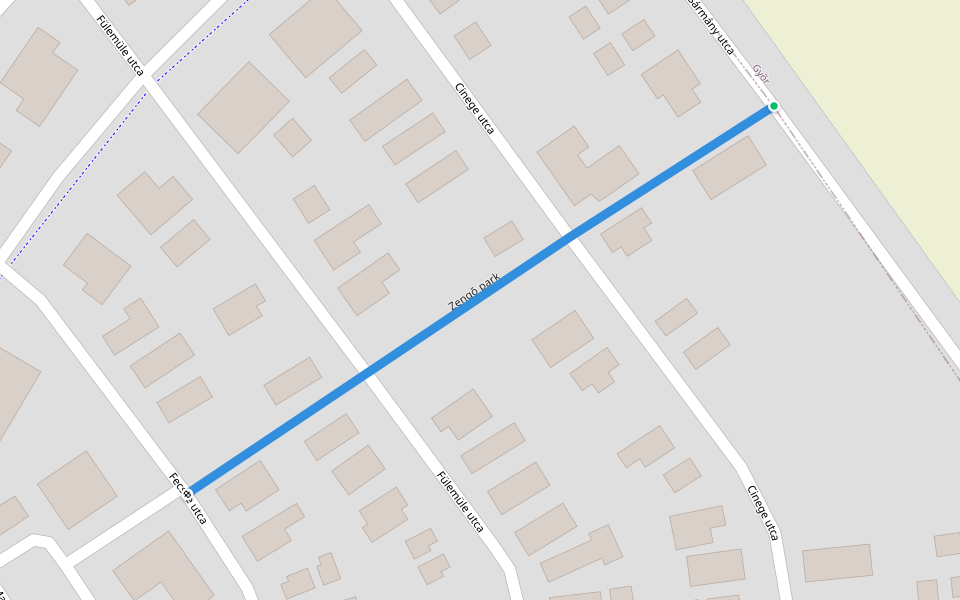 Zengő park walking route map in Vámosszabadi