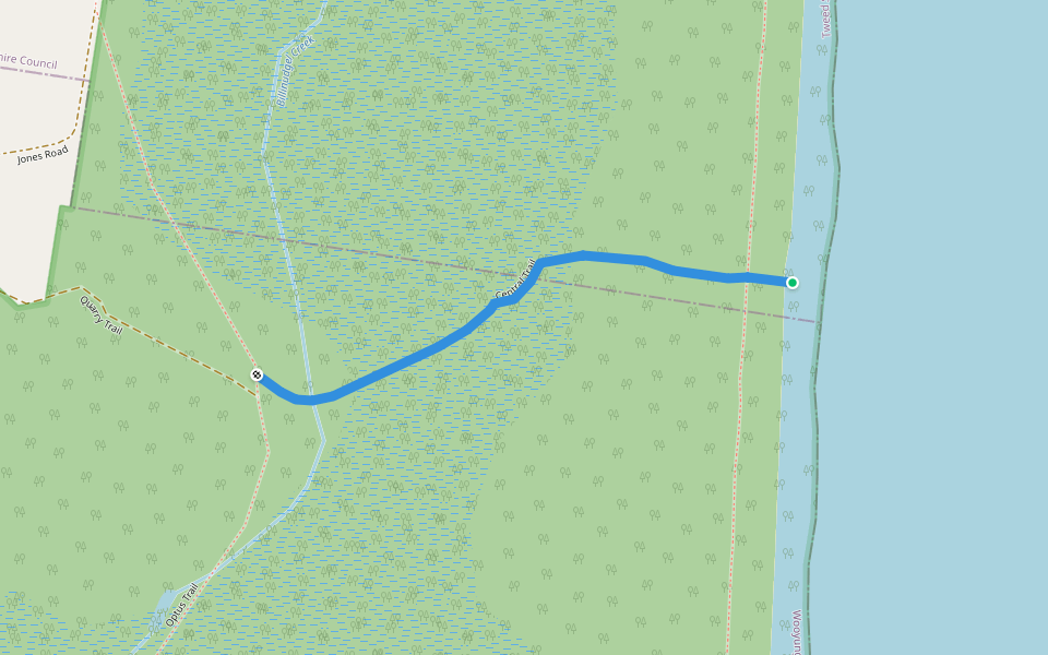 Central Trail walking route map in Wooyung