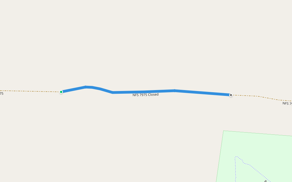 NFS 7975 Closed walking route map in Manistee