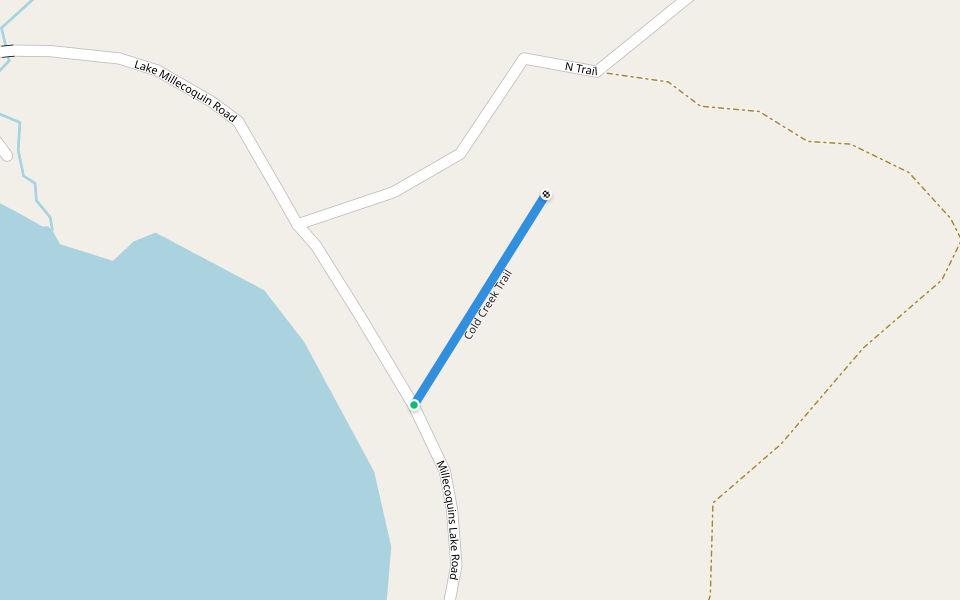 Cold Creek Trail walking route map in Engadine