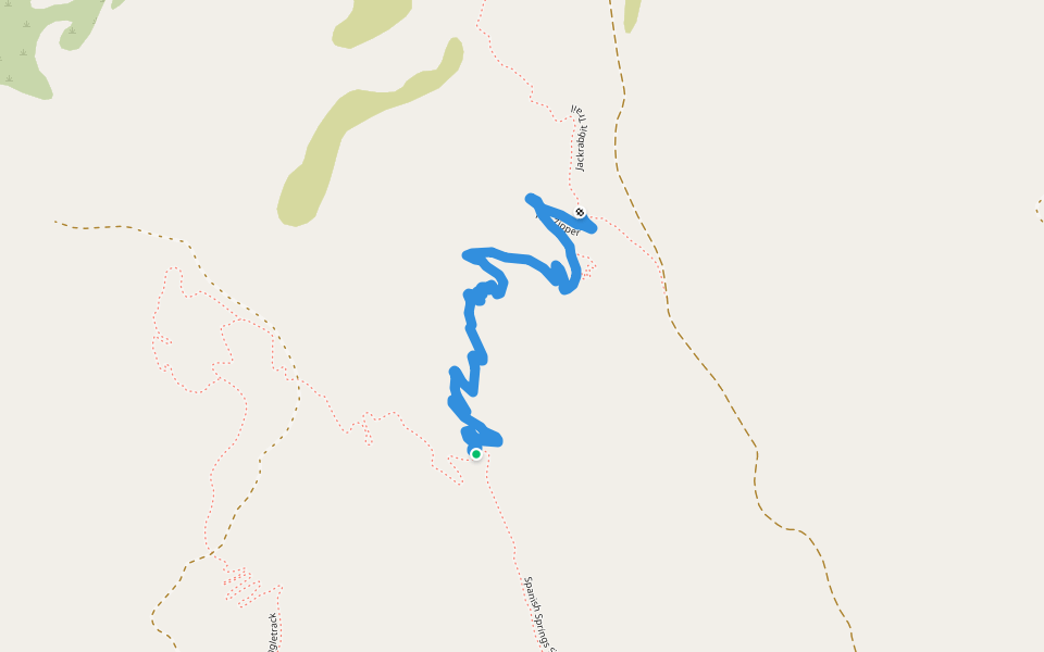 The Zipper walking route map in Spanish Springs