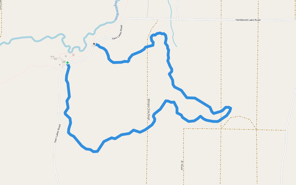 Towerman’s Watch Interpretive Pathway walking route map in Vanderbilt