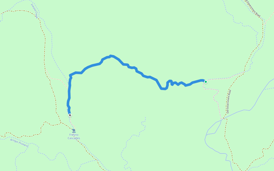 Chimney Rock Cutoff Trail walking route map in Redford