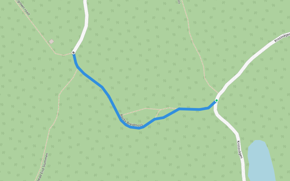 Rocky Breidmoss walking route map in Norrvik