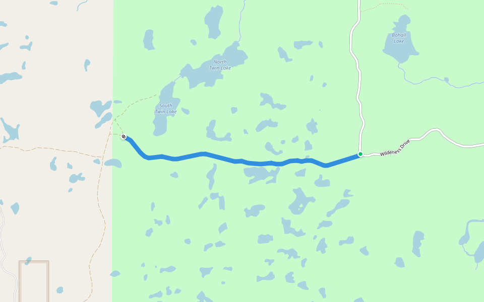 Two Spot Trail walking route map in Shevlin