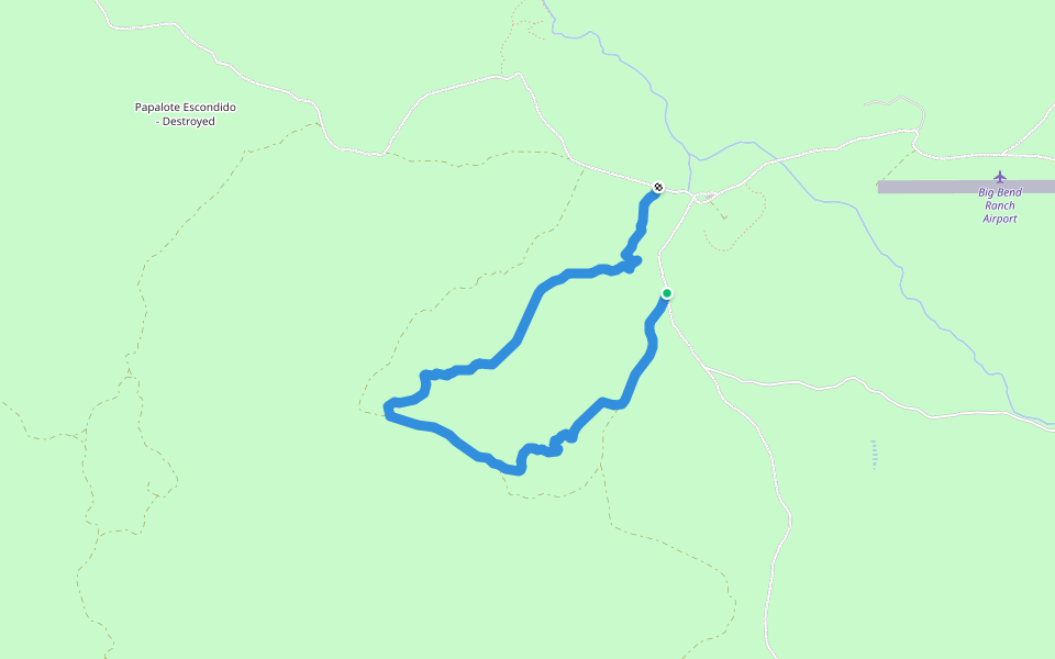 Horsetrap Trail walking route map in Redford