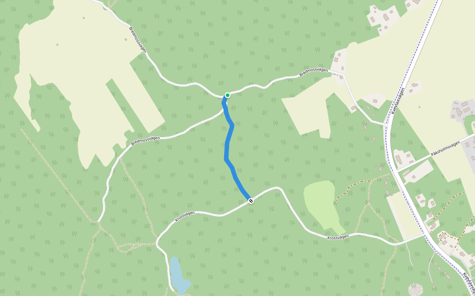 Down or Up walking route map in Norrvik