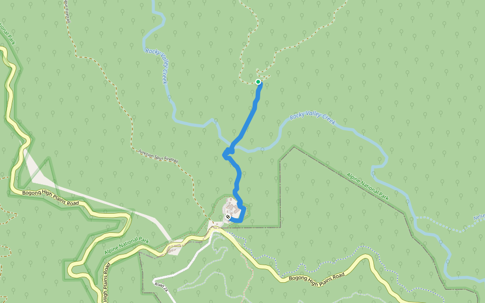 Spion Kopje Trail walking route map in Falls Creek