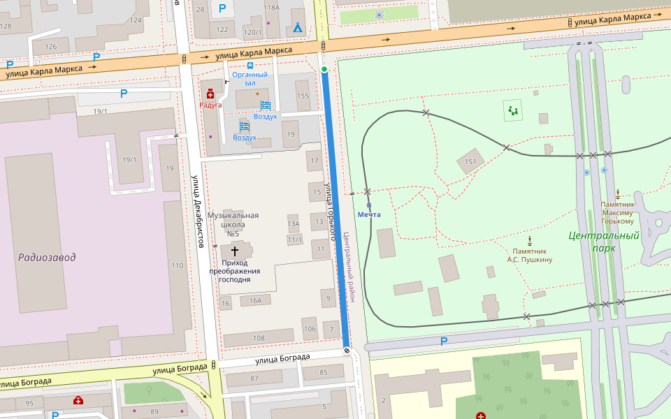 улица Горького