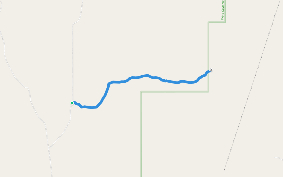 Boland Ridge Trail walking route map in Fairburn