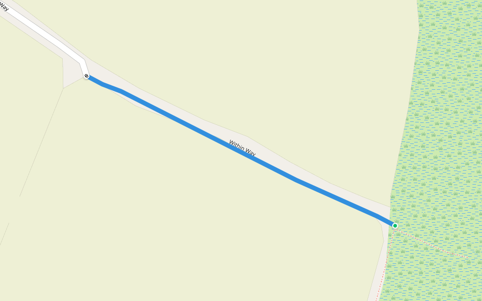 Within Way walking route map in Hale