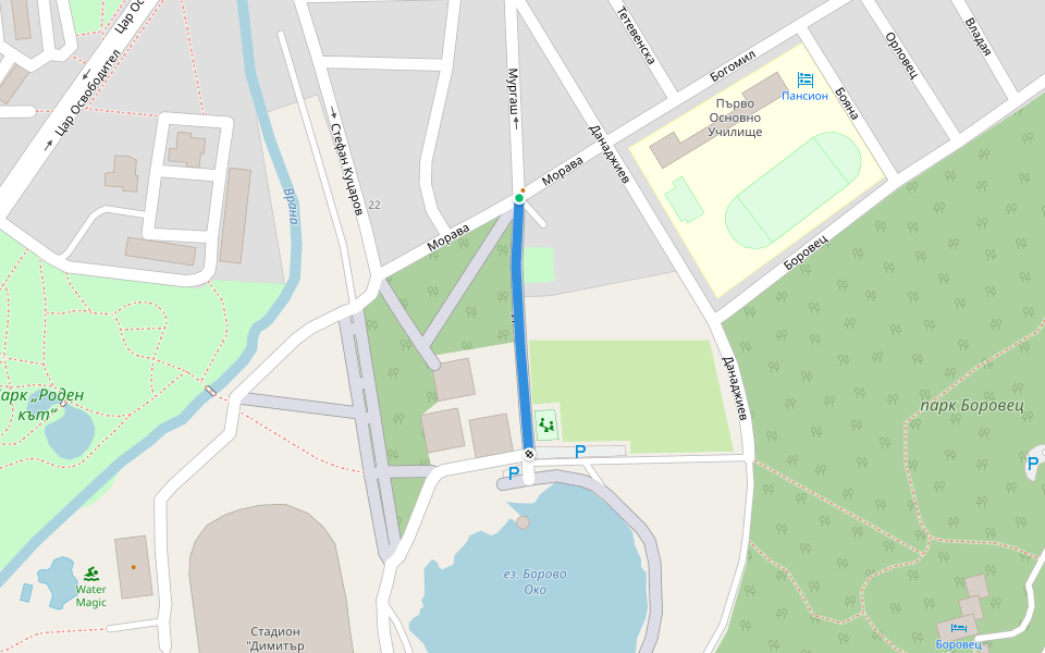 Мургаш walking route map in Targovishte