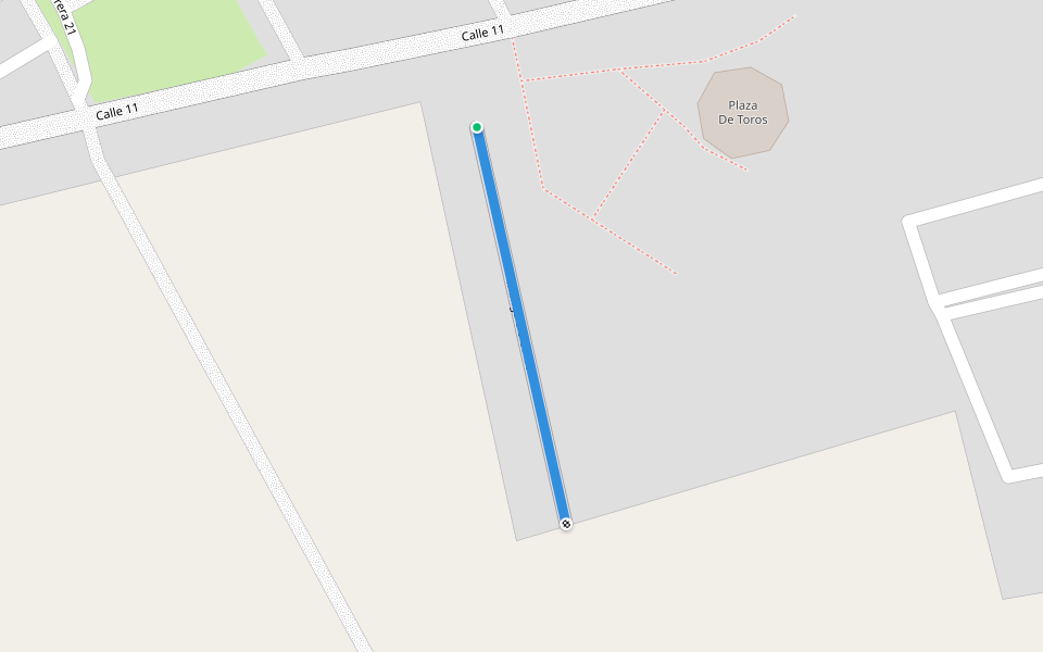 Manga De Coleo walking route map in Saravena