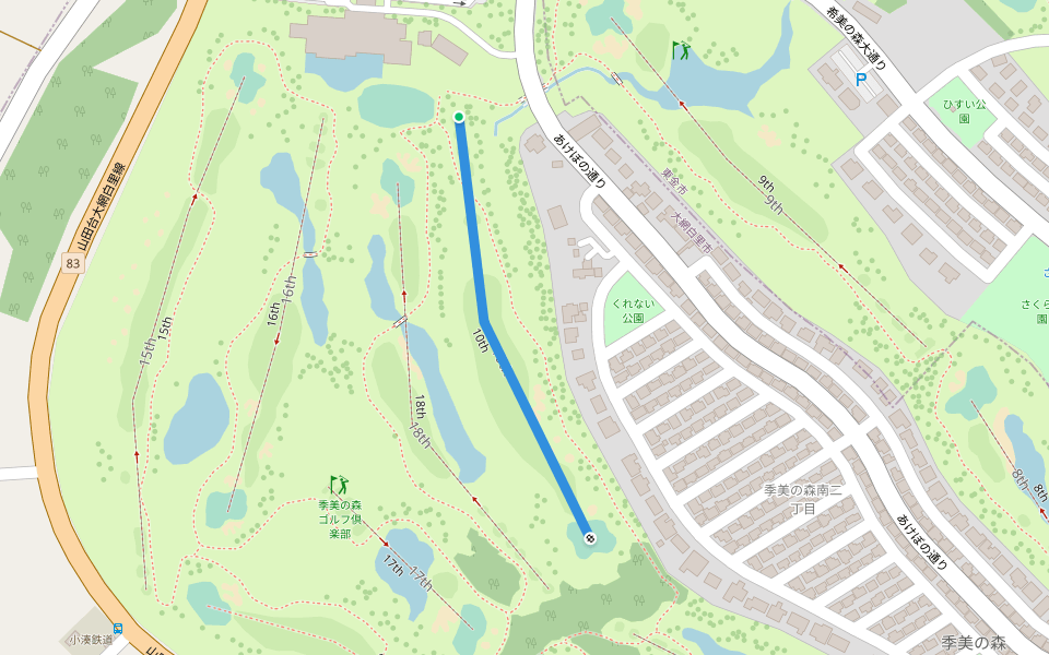 10th walking route map in Oamishirasato