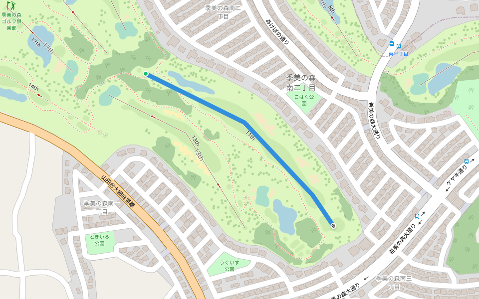 11th walking route map in Oamishirasato