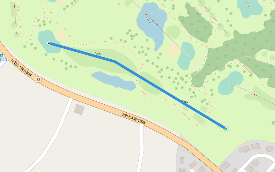 14th walking route map in Oamishirasato