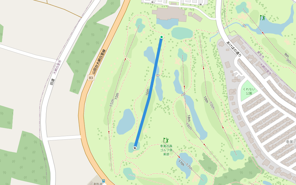 16th walking route map in Oamishirasato