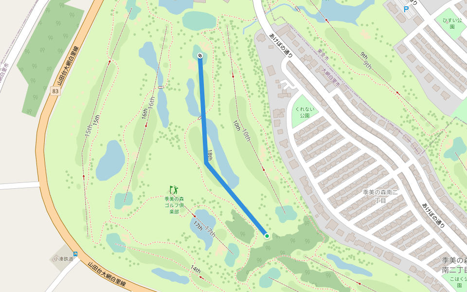 18th walking route map in Oamishirasato