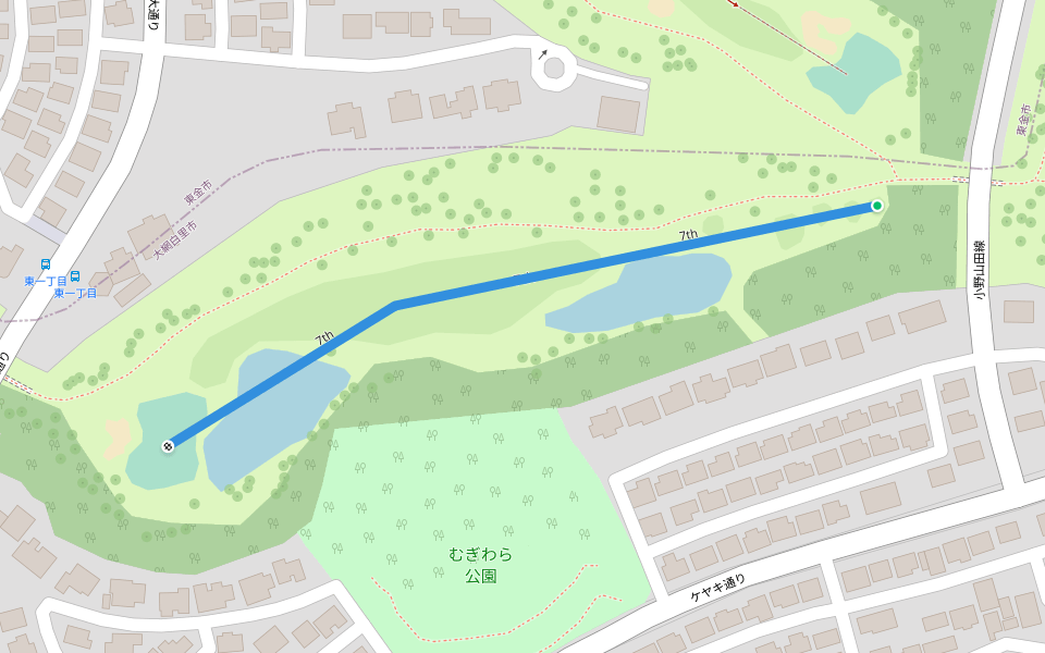 7th walking route map in Oamishirasato