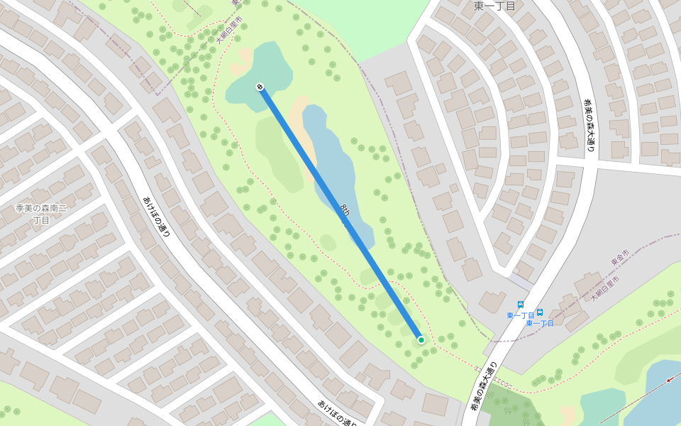 8th walking route map in Oamishirasato