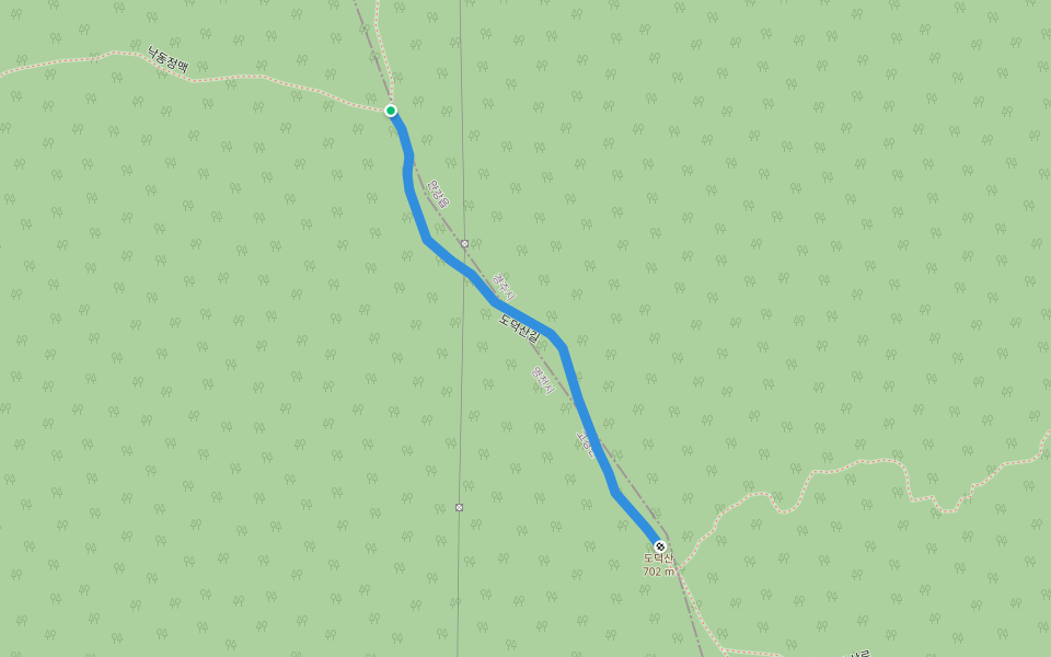 도덕산길 walking route map in Yeongcheon