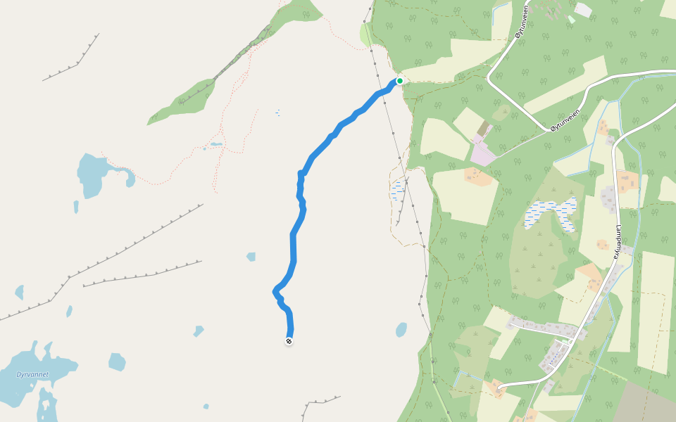 Alta 10-toppers, Utsiktspunkt Skoddavarre walking route map in Alta
