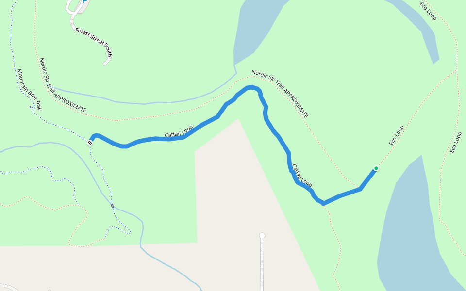 Cattail Loop walking route map in Arvilla