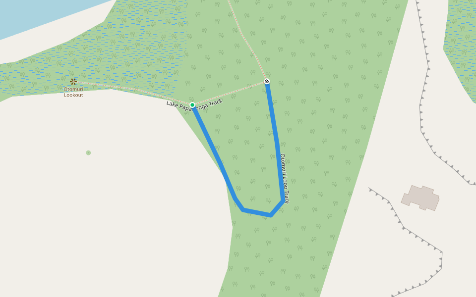 Otomuri Loop Track walking route map in Hokio Beach