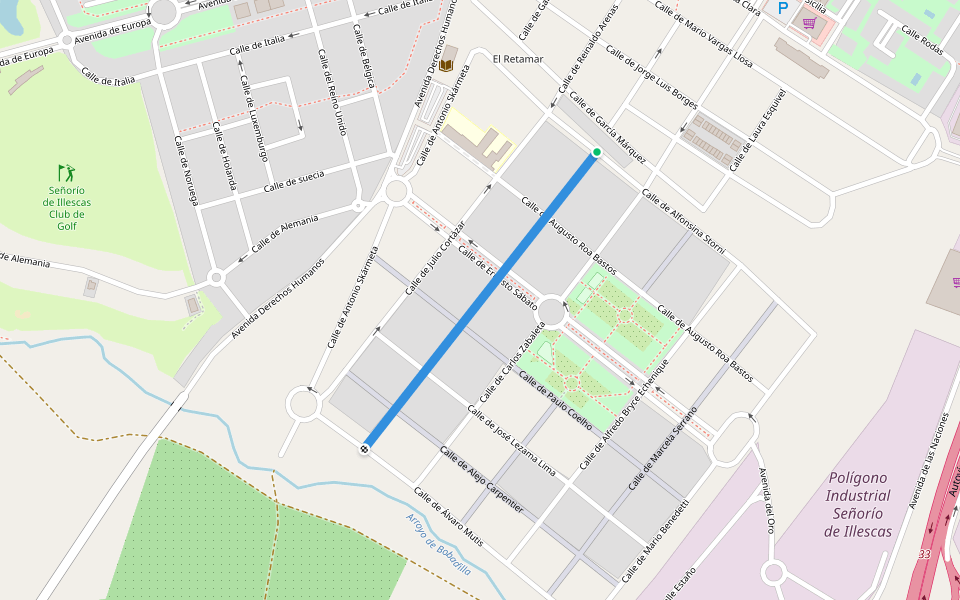Calle de Carlos Fuentes walking route map in Illescas