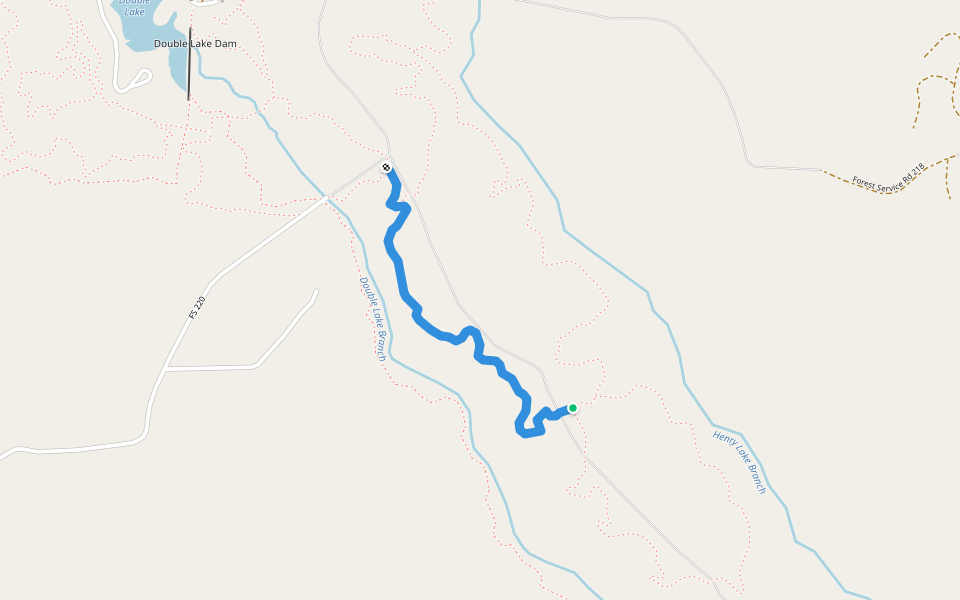 C-Trail walking route map in Shepherd