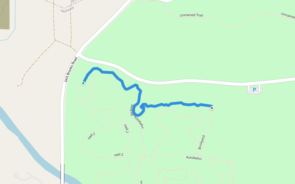 By-pass walking route map in Hitchcock