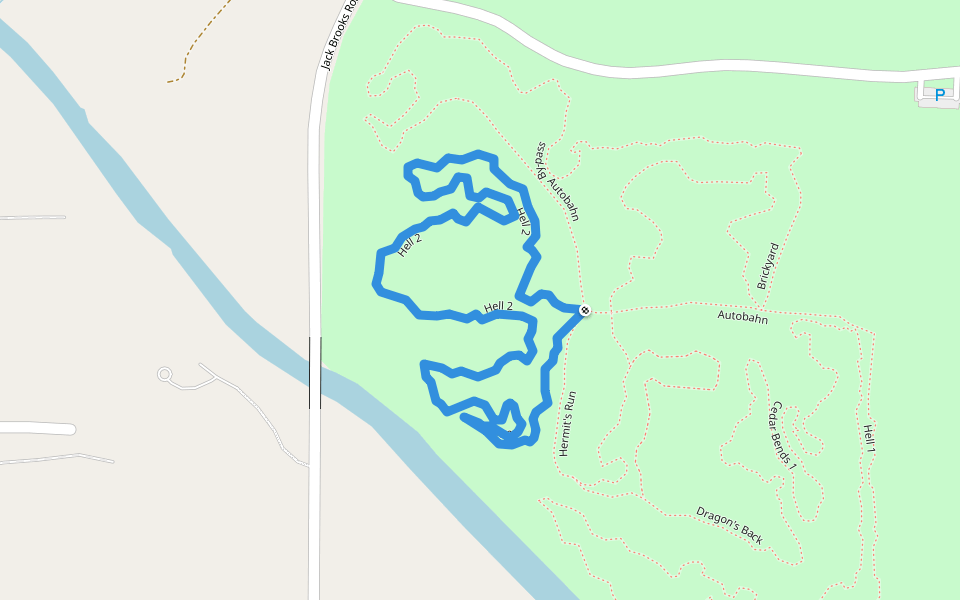 Hell 2 walking route map in Hitchcock