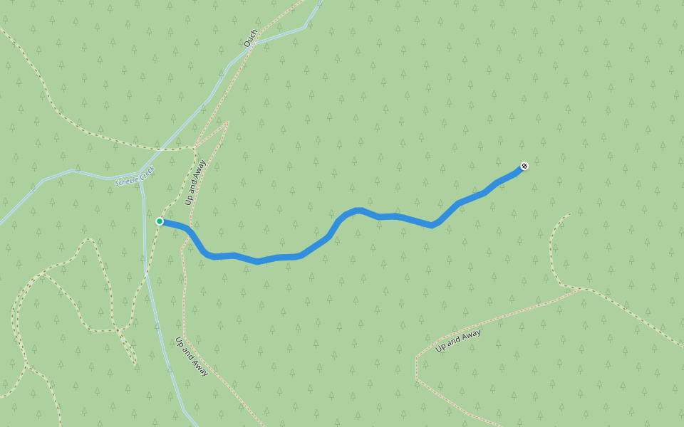 Movie walking route map in Philomath