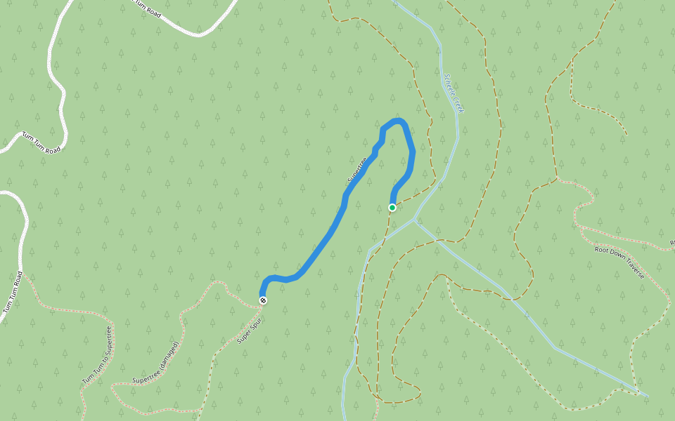 Supertree walking route map in Philomath