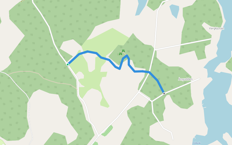 Natur- och Kulturstigen i Tyrislöt, Sankt Anna walking route map in Tyrislöt