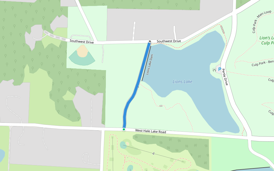 Rotary Drive walking route map in Warrensburg