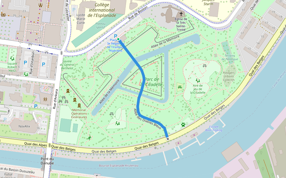 Allée des Diables Bleus