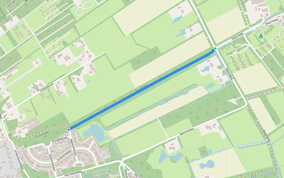 Droststeeg walking route map in Maarn